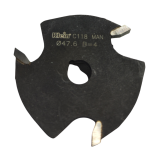 Диск пазовый под набивной кант D=47,6 мм, d=8 мм, B=4 мм, Z=3